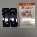 EUDEMON 2 Pack Childproof Refrigerator Lock, Baby Safety French Fridge Door Lock, Freezer Lock, Invisible Cabinet Cupboard Lock for Toddlers, Easy to Install, no Tools Need or Drill (Clear-Black)