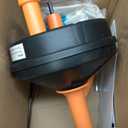 Drain Auger, Breezz Clog Remover with Drill Adapter, 25 Feet Heavy Duty Flexible Plumbing Snake Use Manually or Powered for Kitchen, Bathroom and Shower Sink, Comes with Gloves (Orange)