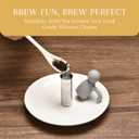 2 x 2LB Depot Loose Leaf Tea Infuser - Set of 2 Fine Mesh Tea Cup Filter - Loose Tea Strainer - Tea Steeper for Herbal Tea - Reusable Tea Holder - Tea Ball Strainers for Superior Tea Brewing Experience (Black & Grey)