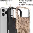Magnetic Case for iPhone 17 Pro Max,Compatible with MagSafe Vintage Cowboy Western Style Design Hybrid Dual Protection Silicone + Hard PC Shockproof Full Body Cover Case for Men Women