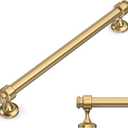 Amerdeco 10 Pack Champagne Bronze Cabinet Pulls 7.5 Inch Hole Centers Cabinet Handles for Kitchen Cabinet Hardware, for Bathroom Drawer Handles IH0007