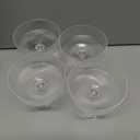 Champagne Coupe Glasses Set of 4 - Expresso Espresso Martini Glasses, Ribbed Coupe Cocktail Glasses, Vintage, Crystal