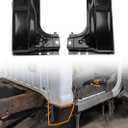 Cab Corner Kit Black Fit for 1999-2016 Ford Super Duty F250 F350 Regular Cab Standard Cab Crew Cab Driver & Passenger Side NOT for Ext cab