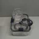Rubbermaid Brilliance Food Storage Containers, Set of 5 (10 Pieces), BPA-Free, Leak-Proof, Clear