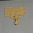 Werena Tummy Control Thong Shapewear for Women Seamless Shaping Thong Panties Body Shaper Underwear (Medium, 01# Beige-mid Waisted(has Boning))