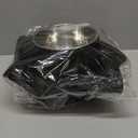 AsFrost Dog Food Bowls Stainless Steel Pet Bowls & Dog Water Bowls No Spill Non Skid, Feeding Bowls with Dog Bowls Silicone Mat for Small Medium Large Size Dogs, Cat Pet Dog Dishes Set, Black, 3 Cup (3 Cup/27 oz each)