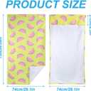 Car Seat Towel Covers Front Seats for Beach Swimming, Sports, Camping,Yoga. Sweating Easy to Clean, Protect from Damage by Sweat, Pets, and Scratches(Watermelon, 1 Pcs)