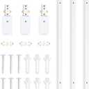 VANoopee H Track Lighting Rails Kit, 10FT H Type White Rails with End Caps and Live End Feed Connectors, Compatible with 120V H System, for LED Track Heads
