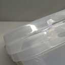 Vababa 2-Pack 16 L Pizza Dough Proofing Box with Lid, Clear Food Pizza Storage Container