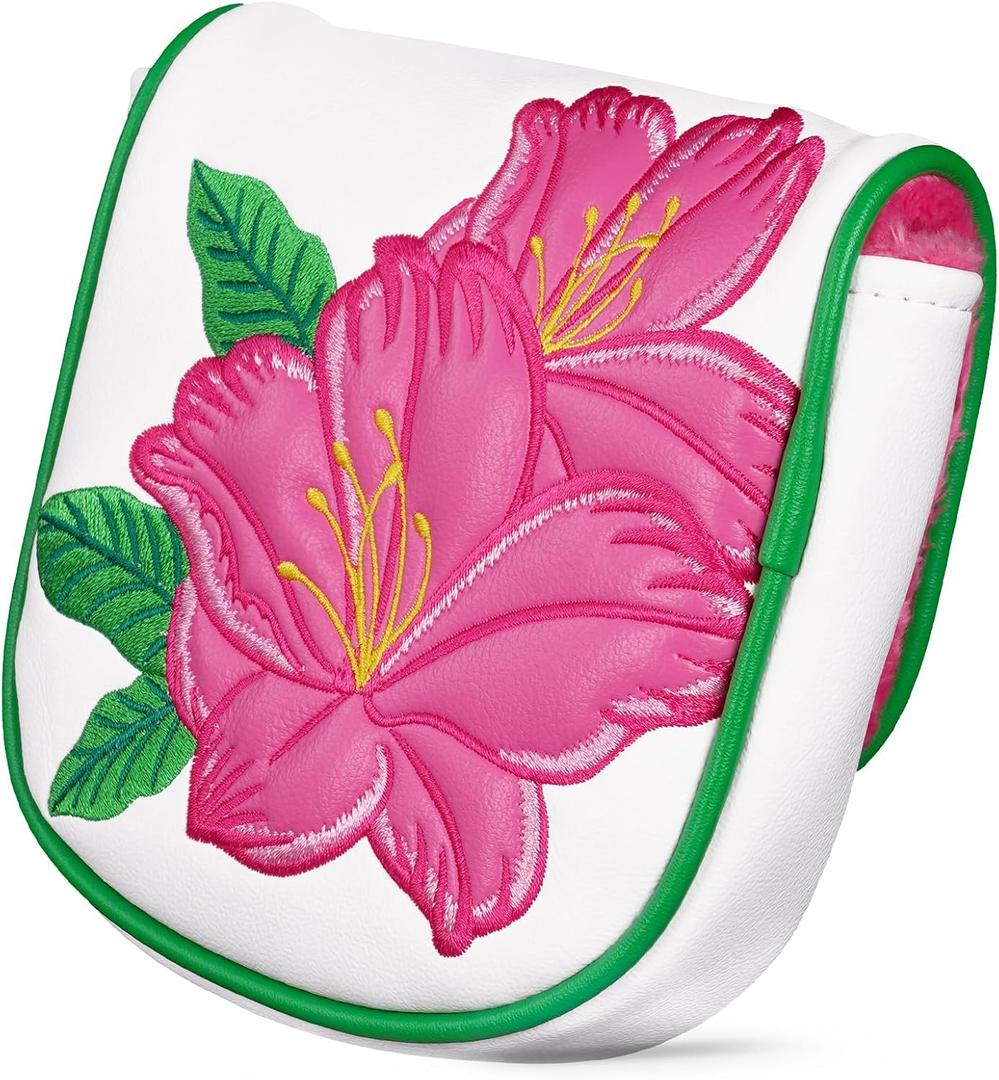 DF3 Center Shaft Putter Cover Double Magnetic Closure Embroidery Golf Putter Headcover