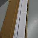 No Drill L-Shaped Vinyl Cordless Mini Blinds,White,32.5" Wx 64" H | 1",No Tools,Horizontal Window Blinds,Light Filtering,Indoor Windows