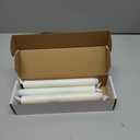 Homemory 6 Pcs Flameless Taper Candles with Remote, Timer, Dimmer, 9.6 Inches Plastic White Led CandleSticks with Flickering Light, Battery Operated Window Candles for Halloween Christmas Decoration