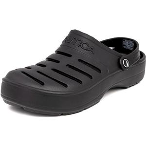 Nautica Men's Clogs - Athletic Sports Sandal - Slip-On with Adjustable Back Strap - (Water Shoes/Fuzzy Slippers) River Edge (7)