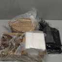 Mifoci Acacia Wood 5 Tier Bar Glass Rimmer Bartender Tool with 12 Pcs Stainless Steel Classic Bottle Pourers, Bar Caddy with 6 Compartment, 1000 Pcs Coffee Cocktail Stirrers, 200 Napkins