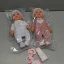 eDollable 12 inches Realistic Twins Baby Doll with Clothes and Pacifiers, Boy and Girl Baby Dolls Toy Set for Toddler Girls 36 Months and Up