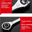 4 x AHERO 48 In 1 Wrench, Double-Headed Bi-Directional Rotating Wrench