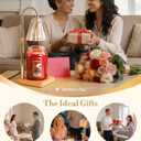 Marycele Candle Warmer Lamp with Timer & Dimmer - Mothers Day Gifts for Women Mom Her, Aesthetic Office Home Decor, Adjustable Height Wax Melter for Candle Jar & 3-Wick Candles (2 Bulbs Included)