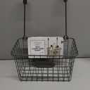Vintage Living  1pc Cabinet Door Hanging Basket Rack Racks Kitchen Basket Storage Holder Black Hanging Can Organize Holder Storage Container Snack Container Iron Wire