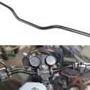 Motorcycle Carbon Fiber Handlebar 7/8" 22mm Cafe Racer Handlebars Low Rise Drag Bars Universal for Cafe Race Bobber Motocross Dirt Pit Bike ATV Ebike Mini Bike