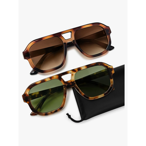 livho Trendy Polarized Square Aviator Sunglasses Women Men Square Eyewear Frame, Retro Sun Glasses for Women Men 2025 Shades