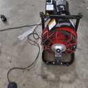 VEVOR Drain Cleaner Machine 50 FT x 5/16 Inch, Auto Feed Sewer Snake Auger with 4 Cutters & Air-Activated Foot Switch for 2" to 4" Pipes