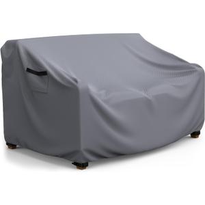 Patio Sofa Cover Waterproof - Heavy Duty 3-Seater Outdoor Couch Cover,600D Patio Furniture Covers with Air Vent and Handles, 78"L 33" D32" H, Gray