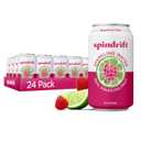 Spindrift Sparkling Water, Raspberry Lime Flavored, Made with Real Squeezed Fruit, Only 9 Calories per Can, 12 Fl Oz Cans, Pack of 24, BB Date 08/13/2026