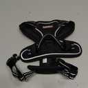 BARKBAY No Pull Dog Harness Front Clip Heavy Duty Reflective Easy Control Handle for Large Dog Walking(Black,XS) (X-Small(Chest:15.5-19.5))