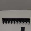 Hat Organizer for Baseball Caps Hold Up to 40 Hats, 2 Pack Hat Rack for Wall, Strong Adhesive Hat Storage Display Holder for Closet Door and Wall (Black)