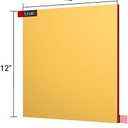 Enoin 2pcs 12 x 12 inch Gold Acrylic Sheet - Cut to Size Plexiglass Sheets 1/8 inch Thick, Small Wall Mirrors for Wall Decor DIY Craft Acrylic Sign