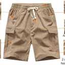 Boy's Corduroy Hiking Cargo Shorts Lightweight Workout Shorts with Multi Pockets