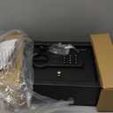 Amazon Basics Small Slim Desk Drawer Security Safe with Programmable Electronic Keypad, Secure Quick Access, 0.1 Cubic Feet, Black, 11.8"W x 8.6"D x 4.4"H