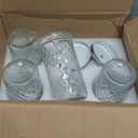 VERONES Wide Mouth Mason Jars 22 oz, 22 OZ Mason Jars Canning Jars Jelly Jars With Wide Mouth Lids, Ideal for Jam, Honey, Wedding Favors, Shower Favors, 4 PACK,EXTRA 8 Lids with Straw Hole