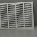 24x24 Duct Opening | Steel Return Air Grille by HOANK | Vent Cover Grill for Sidewall and Ceiling | White | HVAC Cold Air Intake Grille | Outer Dimensions: 25.75"W X 25.75"H