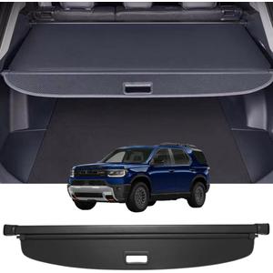 Retractable Cargo Cover Compatible with Honda Passport 2026 All Trims Shield Security Shade Privacy Screen Tonneau Luggage Cargo Trunk Organizers