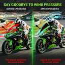 PSLER Motorcycle Windshield for ZX-4R ZX-4RR 2023-2026 ZX-25R 2020-2024 | Double Bubble Racing Windscreen ,Air Deflector,for ZX-4R ZX-4RR ZX-25R