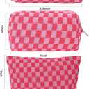 LYDZTION Makeup Bag Cosmetic Bag for Women,1Pcs Large Capacity Makeup Bags and 1Pcs Pencil Case Makeup Brushes Storage Bag Travel Toiletry Bag Organizer