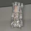 3 x dhrbsx Spray bottles small, 2oz/50ml Clear Empty Fine Mist Plastic Mini Travel Continuous Bottle Set, Small Refillable Liquid Containers 6pack with 2pcs Funnels and 12pcs Labels