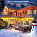 Fussion Permanent Outdoor Lights for House, 150ft RGB Halloween House Lights Outdoor with APP Remote Control, IP67 Waterproof Smart Eternity Eaves Lighting for Christmas, Holiday, Party, Daily