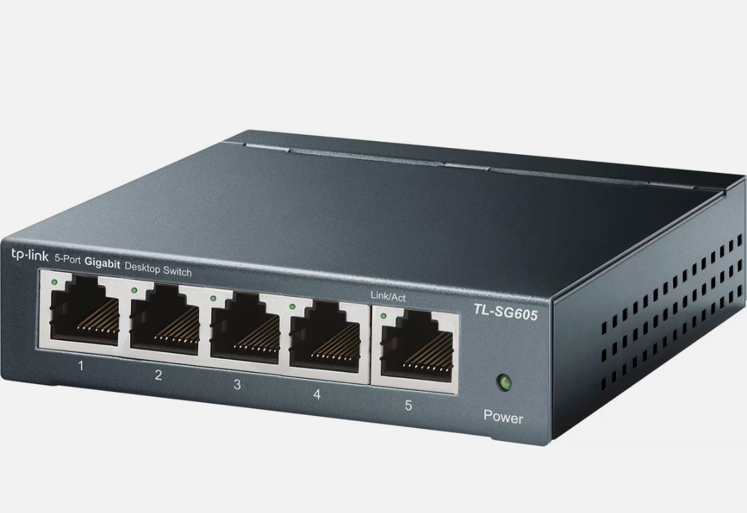 TP-Link - 5-Port 10/100/1000 Mbps Unmanaged Switch - Black