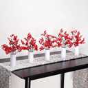 10 Pcs Babys Breath Artificial Flowers Bulk Real Touch Flowers Fake Flowers Silk Flowers for Home Decor Indoor Floral Arrangement Table Centerpieces Festival Party Decor (Red)