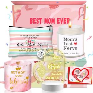 Gifts for Mom, Gift for Moms from Daughter Son, Mothers Day Gift for Wife, Daughter, Grandma, Friends, Sister, Birthday Gifts for Teacher Appreciation Women Best Mom Ever