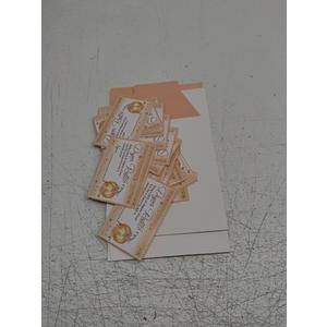 Teling 51 Pieces Diaper Raffle Tickets with Card Box Baby Shower Decorations Baby Shower Holder Box for Girl Boy Diaper Raffle Party(Pumpkin)