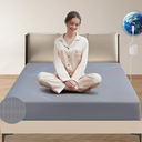 Grounding Fitted Sheets King Size, Grounding Sheets King with 10% Silver Fiber, 15'' Deep Pocket Grounded Fitted Bed Sheets for Better Sleep & Wellness, 76"x80"x15", Gray