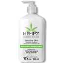 Hempz Sensitive Skin Herbal Moisturizer: Soothing Lotion with Oatmeal, Shea Butter, Hemp, Cocoa, Mango Seed - 17 Fl Oz