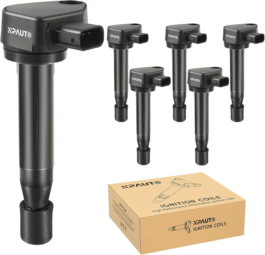 Ignition Coil Pack Compatible with V6 00-07 Honda Accord Odyssey LX EX, 2000-2008 Acura TL, 01-03 Acura CL, 05-08 RL, 2000 2001 2002 2003 2004 2005 2006 2007 2008, 3.0 3.2 3.5, UF242 90919-02247, 6pc