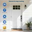 Veise Keyless Entry Door Lock, Electronic Keypad Deadbolt, Keyed Entry, Auto Lock, Anti-Peeking Password, Back Lit & Easy Installation Design, Matte Black