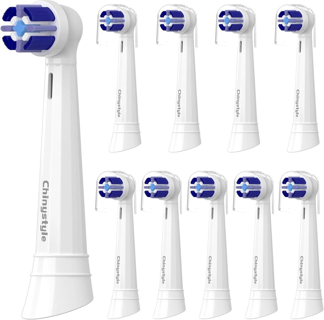 10 Pack iO Toothbrush Replacement Heads Compatible with Oral-B iO Series, Fit for iO 3/4/5/6/7/8/9/10 Electric Toothbrush, White