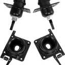 Hood Release Latch, Compatible with Volvo VN VNL 2004-2018 Upper & Lower Driver and Passenger Side Hood Latches Set Replaces# 20498998 20565619 8074938 4PCS