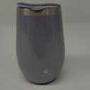 Manna Double Wall Insulated Stainless Steel Stemless Wine Cup Tumbler with Splash-Proof Sliding Lid - 12 Oz Purple
